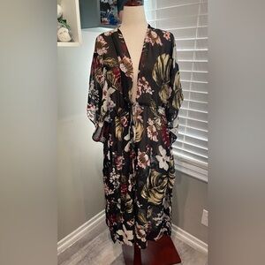 Walter Baker Floral Caftan Tulum Tropical
Kimono Cover Up Kimono Sheer‎ One Size